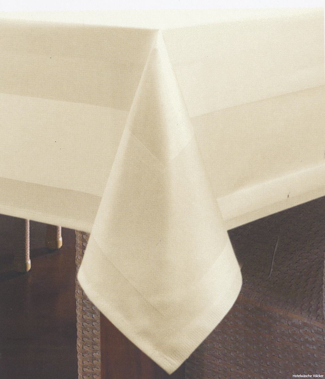 130x280 cm Tischdecke Tafeltuch Tablecloth Hotelwäsche  Atlas sekt 